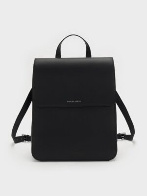 Charles & Keith - Octavia Front Flap Structured Backpack