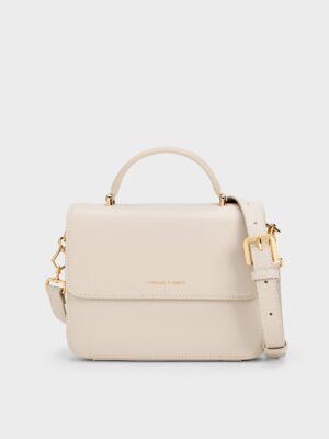Charles & Keith - Octavia Front Flap Top Handle Bag