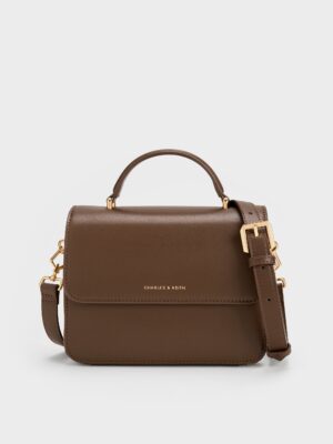 Charles & Keith - Octavia Front Flap Top Handle Bag