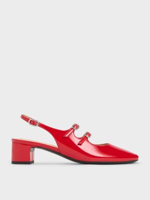 Charles & Keith - Clementine Double-Strap Slingback Mary Jane Pumps