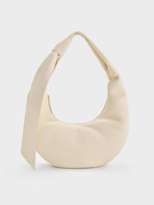 Charles & Keith - Toni Knotted Crescent Hobo Bag