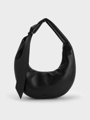 Charles & Keith - Toni Knotted Crescent Hobo Bag