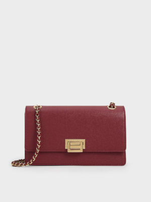 Charles & Keith - Everline Braided-Strap Shoulder Bag