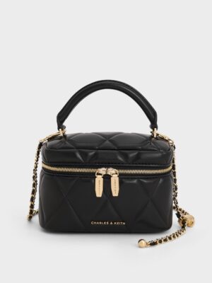 Charles & Keith - Arwen Quilted Top Handle Vanity Bag