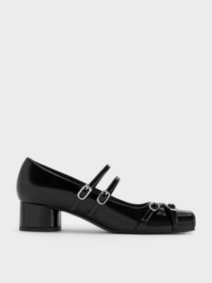 Charles & Keith - Janis Double-Strap Mary Jane Pumps