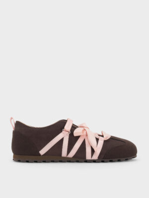 Charles & Keith - Silko Faux Suede Ballet Sneakers