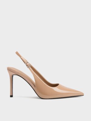 Charles & Keith - Patent Pointed Slingback Pumps