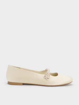 Charles & Keith - Orinda Knot-Pearl Mary Jane Flats