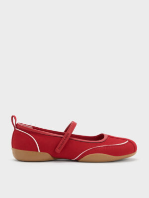 Charles & Keith - Louise Contrast-Trim Mary Jane Sneakers