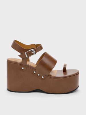 Charles & Keith - Tarian Toe-Ring Platform Wedges