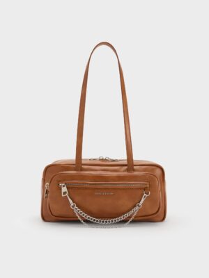 Charles & Keith - Atwood Chain Elongated Shoulder Bag