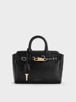 Charles & Keith - Mini Delfina Belted Tote Bag