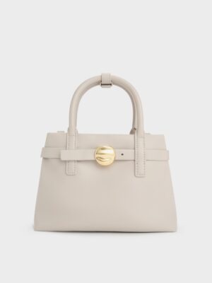 Charles & Keith - Mini Behn Belted Tote Bag