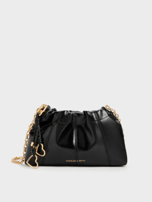 Charles & Keith - Ciara Ruched Crossbody Bag