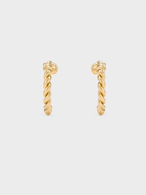 Charles & Keith - Sable Rope-Knot Hoop Earrings