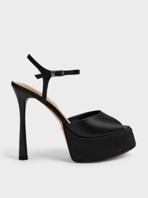 Charles & Keith - Francesca Peep-Toe Platform Heels