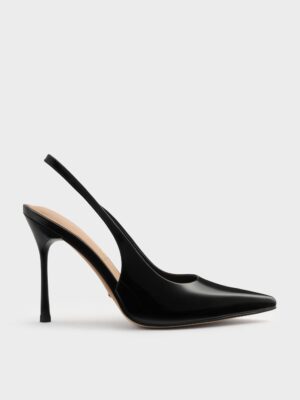 Charles & Keith - Leather Slingback Stiletto Pumps