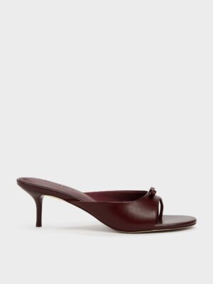Charles & Keith - Sonali Bow Heeled Thong Sandals