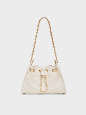 Charles & Keith - Duo Quilted Drawstring Bucket Bag