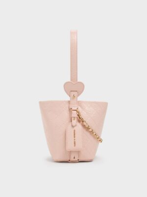 Charles & Keith - Duo Quilted Chain Bucket Bag