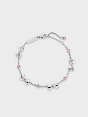 Charles & Keith - Paige Bow Crystal Bracelet