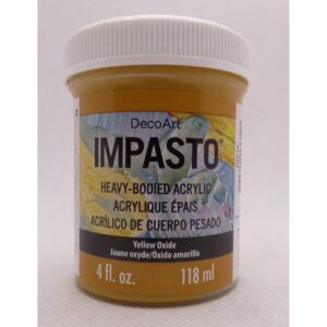 DecoArt Yellow Oxide 4oz Traditions Impasto Paint