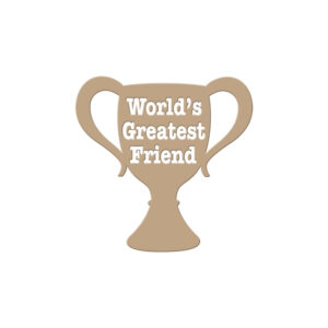 Spellbinders Worlds Greatest Friend Glimmer Plate
