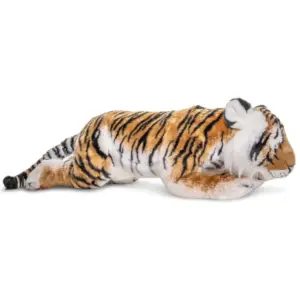 Uni Toys 030038R2/30038 Large Tiger Orange/Black 75cm Lying Big Cat Plush Toy