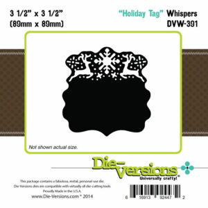 Die-Versions Whispers - Holiday Tag