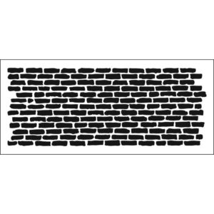 The Crafters Workshop Slimline Stencil Bricks Horizontal