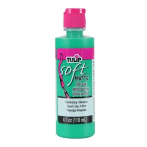 Tulip Matte Holiday Green Soft Fabric Paint - 4oz