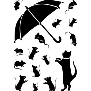 Card-io Taking Cover Clear Stamp Set