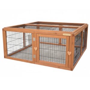 Play Pen | Rabbit Guinea Pig Outdoor Exercise Enclosure | L: 104cm x W: 109cm x H: 48cm