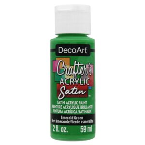 DecoArt Emerald Green 2oz Crafters Acrylic Satin