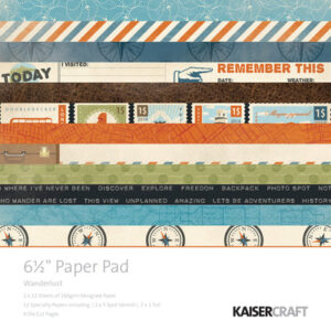 Kaisercraft Wanderlust 6.5" Paper Pad