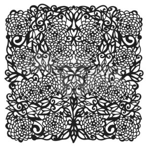 The Crafters Workshop 6x6 Flower Tangle