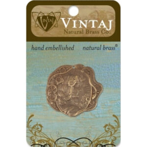 Vintaj Natural Brass Co. 30mm Daisy Maiden