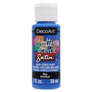 DecoArt Blue 2oz Crafters Acrylic Satin