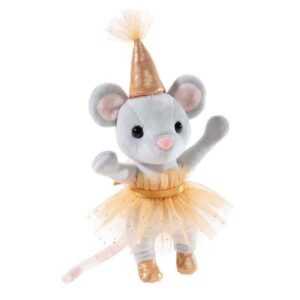 Heunec 755178 Party Mouse Plush Soft Toy With Orange Dress