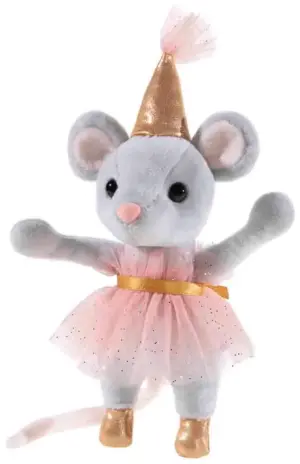 Heunec 755178 Party Mouse Plush Soft Toy With Pink Dress