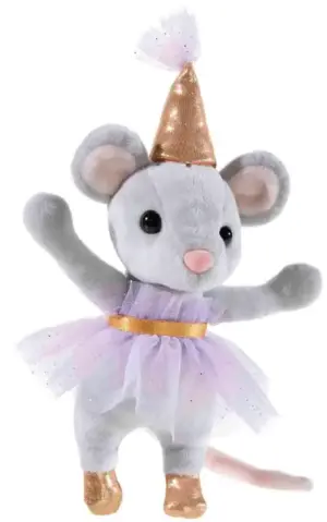 Heunec 755178 Party Mouse Plush Soft Toy With Purple Dress