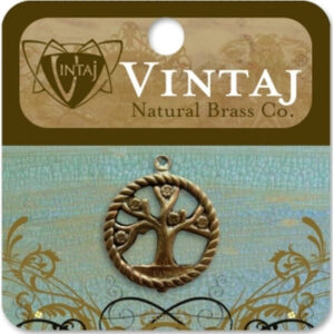 Vintaj Natural Brass Co. 24x20mm Tree Of Life