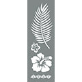 DecoArt Tropical Blooms 6"x18" Stencil