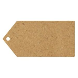 Eleganza Greeting Tags 100mm X 50mm Craft Finish Plain X 10 Pieces
