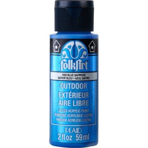 Blue Sapphire Folkart Outdoor Metallic 2oz