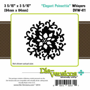 Die-Versions Whispers - Elegant Poinsettia