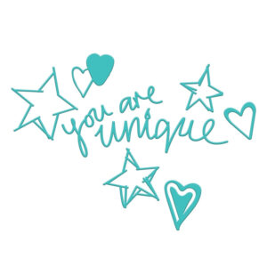 Spellbinders You Are Unique Etched Dies