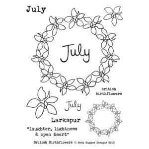 Photocentric Beth Hughes British Birth Flowers July