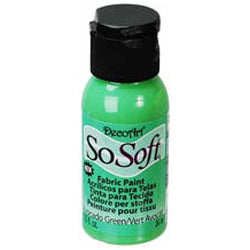 DecoArt Bright Avocado Sosoft Fabric Paint 1oz.