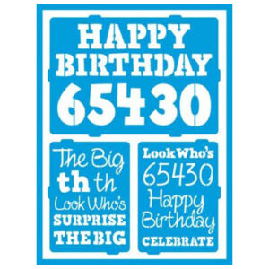 DecoArt Birthday Milestones Stencil